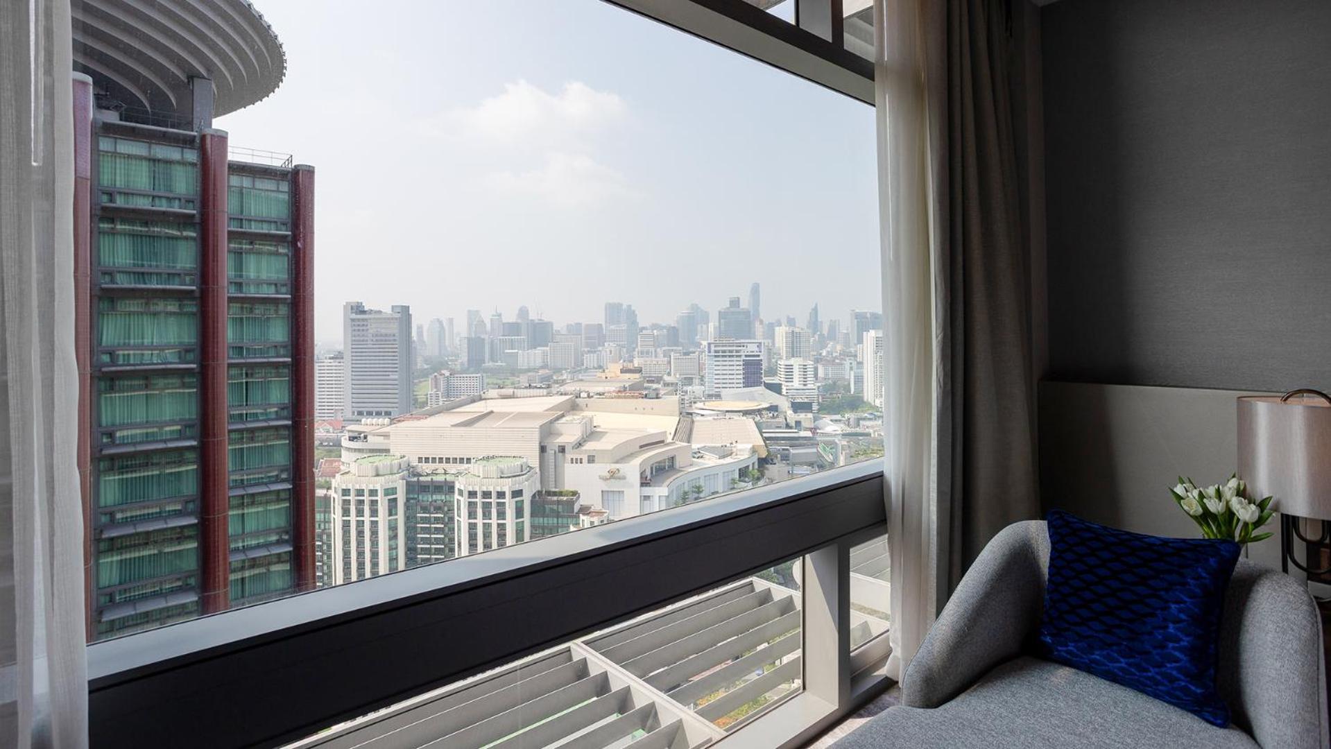 Chatrium Grand Bangkok Eksteriør bilde View from a bedroom